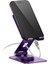 360 Derece Haraketli Yükseklik Ayarlı Rotary Folding Metal Masaüstü Ev Ofis Telefon Tablet Standı Mor 4