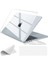 MacBook Air 13,6 ile Uyumlu M4 (A3240) M3 (A3113) M2 (A2681) 2022 2024 2025, Mac 13 Inç Case, Sert Plastik Koruyucu Kılıf + Klavye Koruması + Parlatma Bezi - Şeffaf Kristal 1