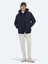 Lacivert Regular Fit Kapüşonlu Casual Dokuma Mont 2