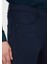 Lacivert Düz Örme Slim Fit Casual Pantolon 3