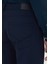 Lacivert Düz Örme Slim Fit Casual Pantolon 4