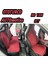 Mg F1 Koltuk Uyumlu Ototurco Ergonomik,terletmez Keten Koltuk Kılıfı-Minderi(7 Parça)Kırmızı 1