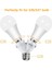 E27 Lamba Duyu Dağıtıcı Adaptör 2'si 1 Arada, E27 Duy Dağıtıcı, LED Lamba, Ampul, Halojen, Lamba Duyu Dönüştürücü, 6'lı Paket 3