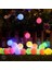 Solar 50 Ledli 8 Modlu Canlı Renkli Toplar Bahçe Aydınlatma Dekorasyon Güneş Enerjili 3
