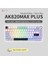 Oyuncu Klavye Ajazz AK820 Max Plus Daydream Switch 3 Modlu Mekanik Oyun KLAVYESI-8000 Mah Batarya Rgb-Hot Swap (AK820 Max Plus - Mavi Beyaz - Daydream) 3