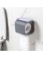Yapışkanlı Banyo Tuvalet Kağıtlığı Wc Peçetelik Kağıtlık Tutucu Tuvalet Kağıt Organizeri (Antrasit) 3