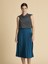 Bel Detaylı Etek Petrol K1915062_010 3