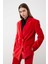 Kruvaze Gold Düğmeli Kadife Ceket Kırmızı K2316052_006 6