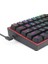 K616 Fizz Pro% 60 3 Modlu Kablolu, 2.4ghz Kablosuz, Bluetooth Mekanik Oyun Klavyesi, 61 Tuşlu Kompakt W/siyah Renkli Tuş Kapakları, Doğrusal Kırmızı Anahtar, Pro Sürücü/yazılım Destekli 5