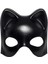 Siyah Deri Görünümlü Kedi Maskesi – Cosplay &amp; Maskeli Balo 2