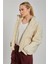 Kadın Kapitone Şişme Mont - Ekru 2
