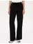 Kadın Siyah Loose Fit Kanvas Pantolon 50318198-VR046 2