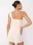 Screm Bluz Tek Omuzlu Sıfır Kol Crop Boy Regular Fit Pudra Renk Bluz 2