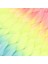 Simli Fuşya / Neon Sarı / Açık Mavi Ombreli Örgülük Saç 100 Gr. 2
