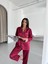 Vs Klasik Saten Pijama Takımı Bordo 5