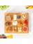Bambu Peynir Pizza Tahtası Sunum Tahtası 360 Derece Dönen Yuvarlak Lüx Servis 35 x 30 x 1.5 cm 3