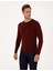 Erkek Bordo Slim Fit Bisiklet Yaka Basic Triko Kazak 50314192-VR014 3