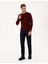 Erkek Bordo Slim Fit Bisiklet Yaka Basic Triko Kazak 50314192-VR014 4