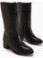 Sahara Hakiki Deri Siyah Körüklü Fermuarlı Kadın Çizme 3