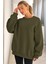 Genıus Store Kadın Sweatshirt Oversize Geniş Kalıp Içi Şardonlu Bisiklet Yaka Oversize sweatshirt Kadın-Sweatshırt 1