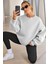 Genıus Store Kadın Sweatshirt Oversize Geniş Kalıp Içi Şardonlu Bisiklet Yaka Oversize sweatshirt Kadın-Sweatshırt 2