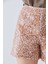 Pullu Rengi Kadın Mini Şort Karamel K2012607_045 4