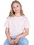 Organik Pembe Basic Yazlık Kız Çocuk Tshirt 1