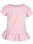 Kabartma Baskılı Pembe Yazlık Kız Çocuk Tunik Tshirt 4
