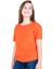 Organik Karpuz Kollu Turuncu Yazlık Kız Çocuk Tshirt 1
