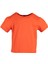 Organik Karpuz Kollu Turuncu Yazlık Kız Çocuk Tshirt 2