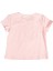 Balerin Baskılı Taşlı Tül Süslemeli Pembe Yazlık Kız Çocuk Tshirt 3