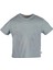 Organik Gri Basic Yazlık Unisex Çocuk Tshirt 2