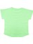 Organik Yeşil Baskılı Yazlık Kız Çocuk Tshirt 4