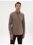 Erkek Vizon Regular Fit Uzun Kollu Gömlek 50311380-VR052 1