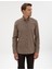 Erkek Vizon Regular Fit Uzun Kollu Gömlek 50311380-VR052 3