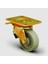 ED01VKV125F Döner Tablalı Frenli Döküm Tekerlek ÇAP:125 Ağır Sanayi Tekerleği 400 kg Sarı Maşa Oynak Tabla Bağlantılı Burçlu 1