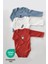 Space 3lü %100 Pamuk Nakışlı Uzun Kol Bebek Body Set 1