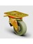 ED01VKV100F Döner Tablalı Frenli Döküm Tekerlek ÇAP:100 Ağır Sanayi Tekerleği 350 kg Sarı Maşa Oynak Tabla Bağlantılı Burçlu 1