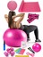 14 Lü Pilates Seti Topu 3 Lü Pilates Bandı Dambıl Minder Atlama Ipi Twister Aerobik Ağırlık 1