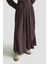 Volanlı Etek 25KD1109 Kahverengi 2