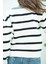 Çizgili Kotlu Triko Hırka 2