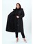 Mihrinaz Kadın Büyük Beden Içi Tüylü Kapitone Mont 5