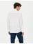 Erkek Beyaz Slim Fit Uzun Kollu Basic Gömlek 50277645-VR013 5