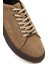 Erkek Vizon Bağcıklı Kalın Tabanlı Nubuk Deri Sneaker 25WFD6612V3 9