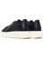 Erkek Lacivert Bağcıklı Kalın Tabanlı Deri Sneaker 25WFD632318 5