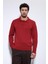 Kırmızı Polo Yaka Basic Erkek Kazak 2