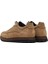 Erkek Vizon Bağcıklı Kalın Tabanlı Nubuk Deri Casual Sneaker 25WFD6951V3 5