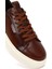 Erkek Kahverengi Bağcıklı Kalın Tabanlı Deri Sneaker 25WFD611518 8