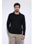 Siyah Polo Yaka Basic Erkek Kazak 3