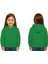 Unisex Düz Baskısız Çocuk Sweatshirt Kapüşonlu 3 Iplik Şardonlu Kumaş 1